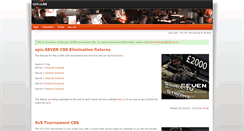 Desktop Screenshot of epic7.tournaments.epiclan.co.uk