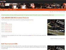 Tablet Screenshot of epic7.tournaments.epiclan.co.uk